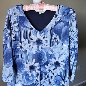 Uniform John Paul Richard mesh blue top